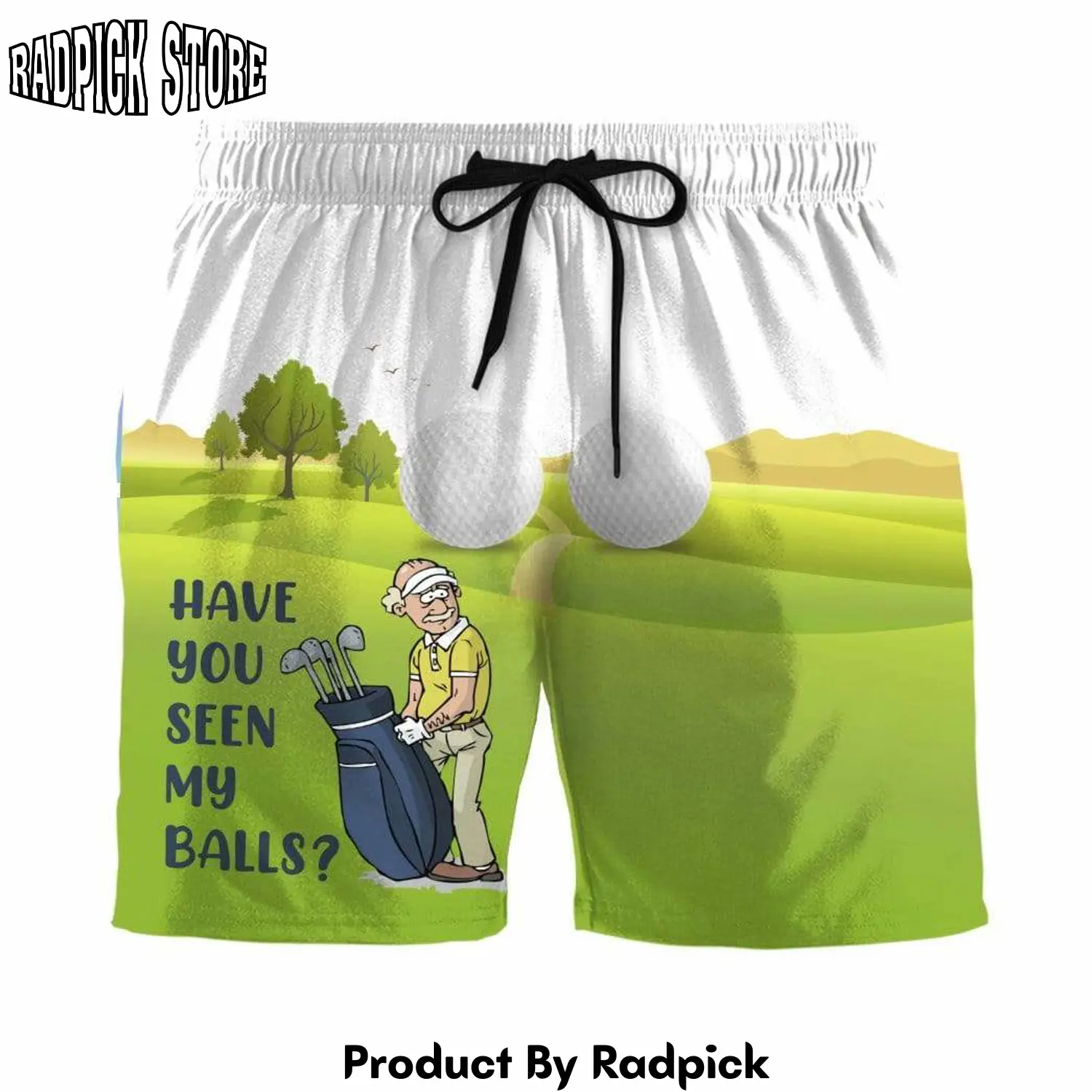 Radpick 3d have you seen my balls custom beach shorts swim trunks rp631461